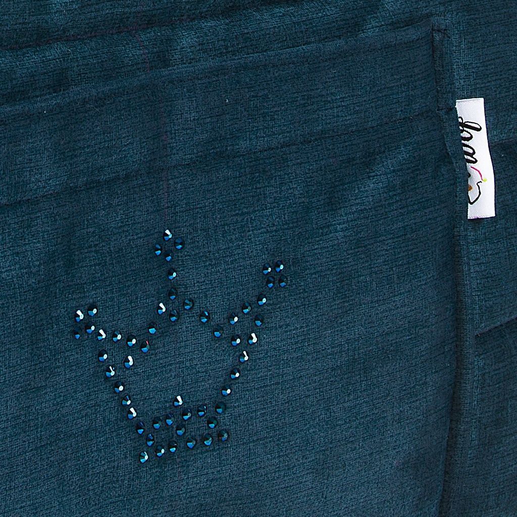 comprar bolso perro abierto azul turquesa oscuro interior pata gallo corona detalle2 comprar bolso perro abierto azul turquesa oscuro interior pata gallo corona detalle2