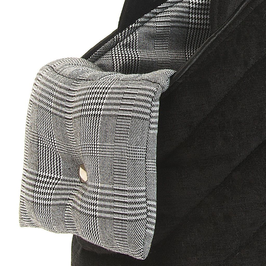 comprar bolso perro abierto negro pata gallo delante detalle1 comprar bolso perro abierto negro pata gallo delante detalle1