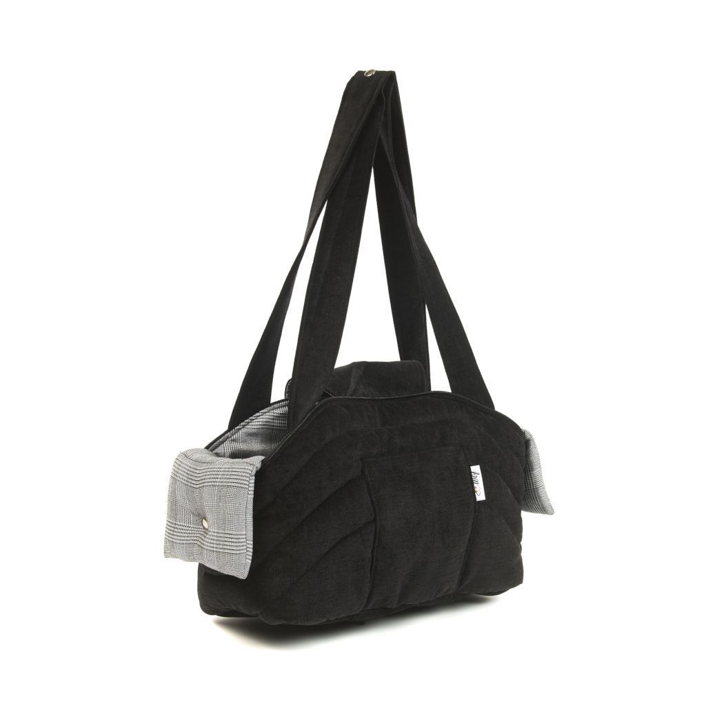 comprar bolso perro abierto negro pata gallo delante comprar bolso perro abierto negro pata gallo delante