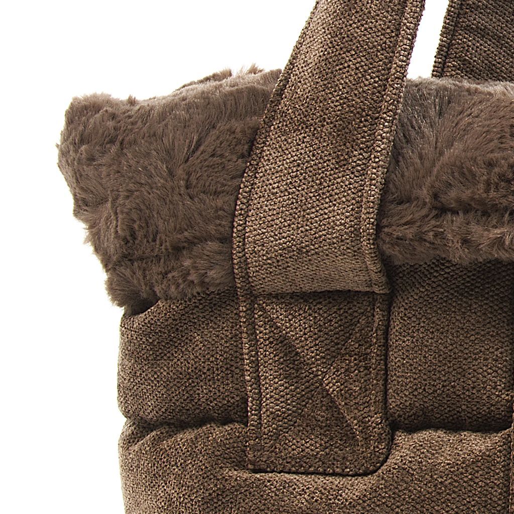 comprar bolso perro saco marron pelo corona detalle1 comprar bolso perro saco marron pelo corona detalle1