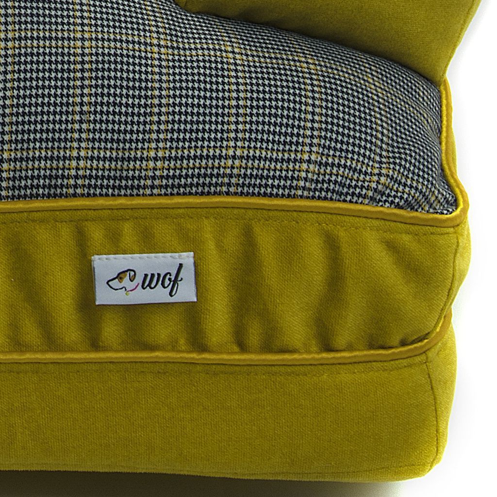 comprar sofa pequeño perro mostaza pata gallo detalle2 comprar sofa pequeño perro mostaza pata gallo detalle2