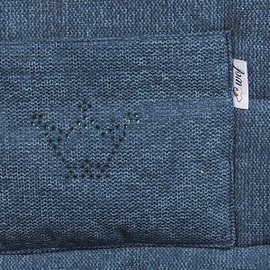 cama coche azul jaspeado detalle1
