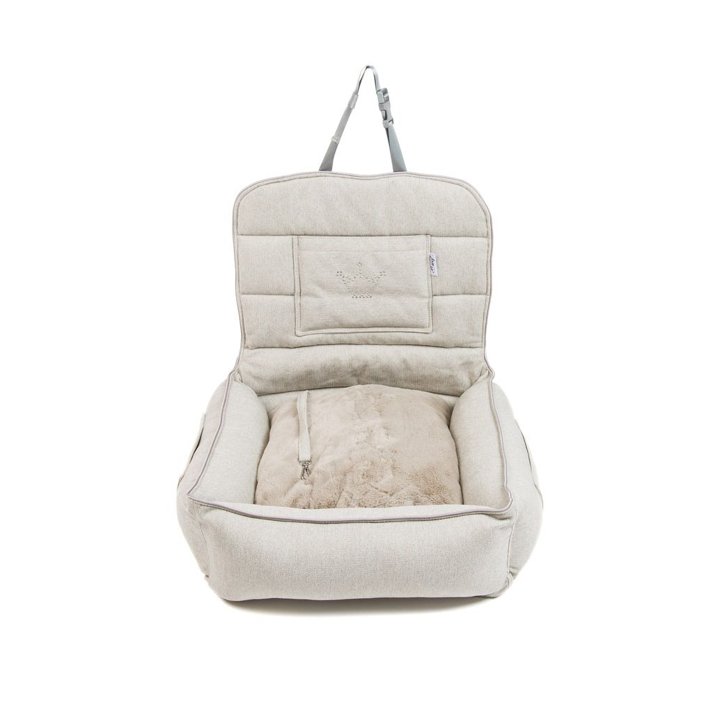 cama coche gris claro cojin pelo cama coche gris claro cojin pelo