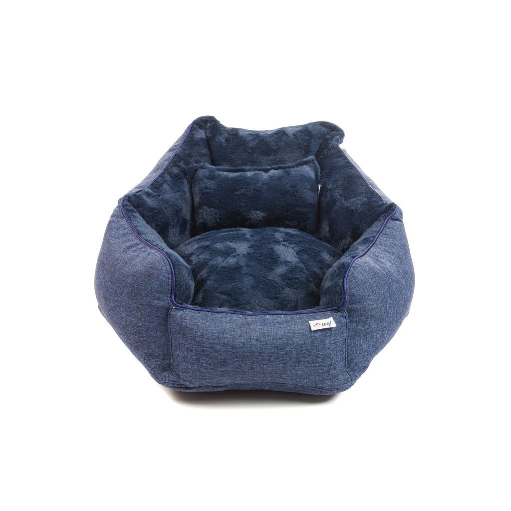 cama hexofi azul jaspeado interior pelo cama hexofi azul jaspeado interior pelo