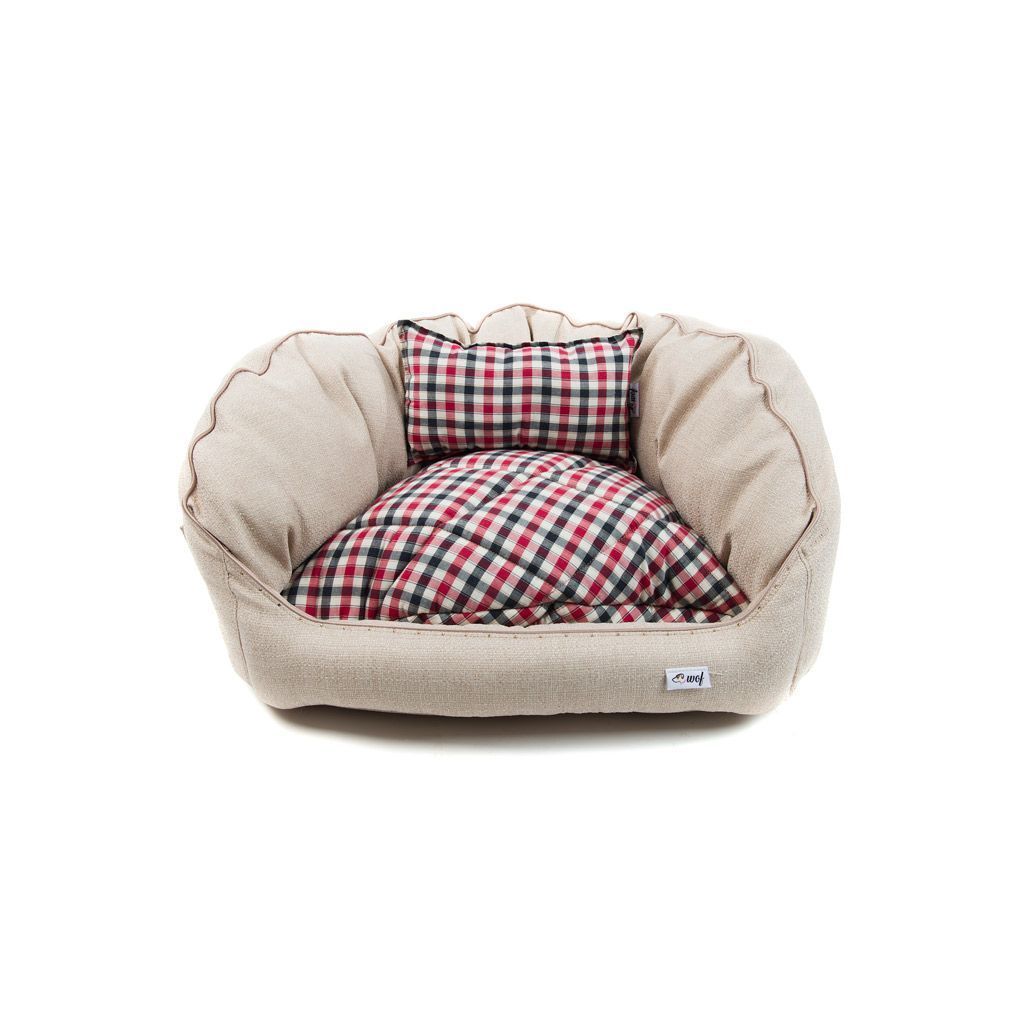 cama oval beige claro cojin cuadros cama oval beige claro cojin cuadros