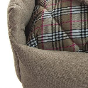 comprar cama basic marron cuadros beige detalle1
