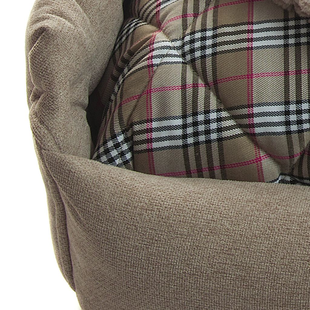 comprar cama basic marron cuadros beige detalle1 comprar cama basic marron cuadros beige detalle1