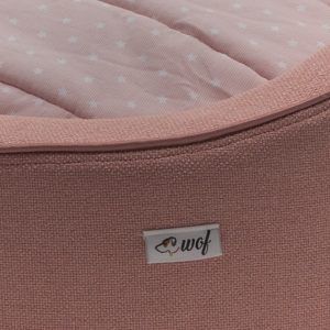 comprar cama rouni perro rosa estrellitas detalle1