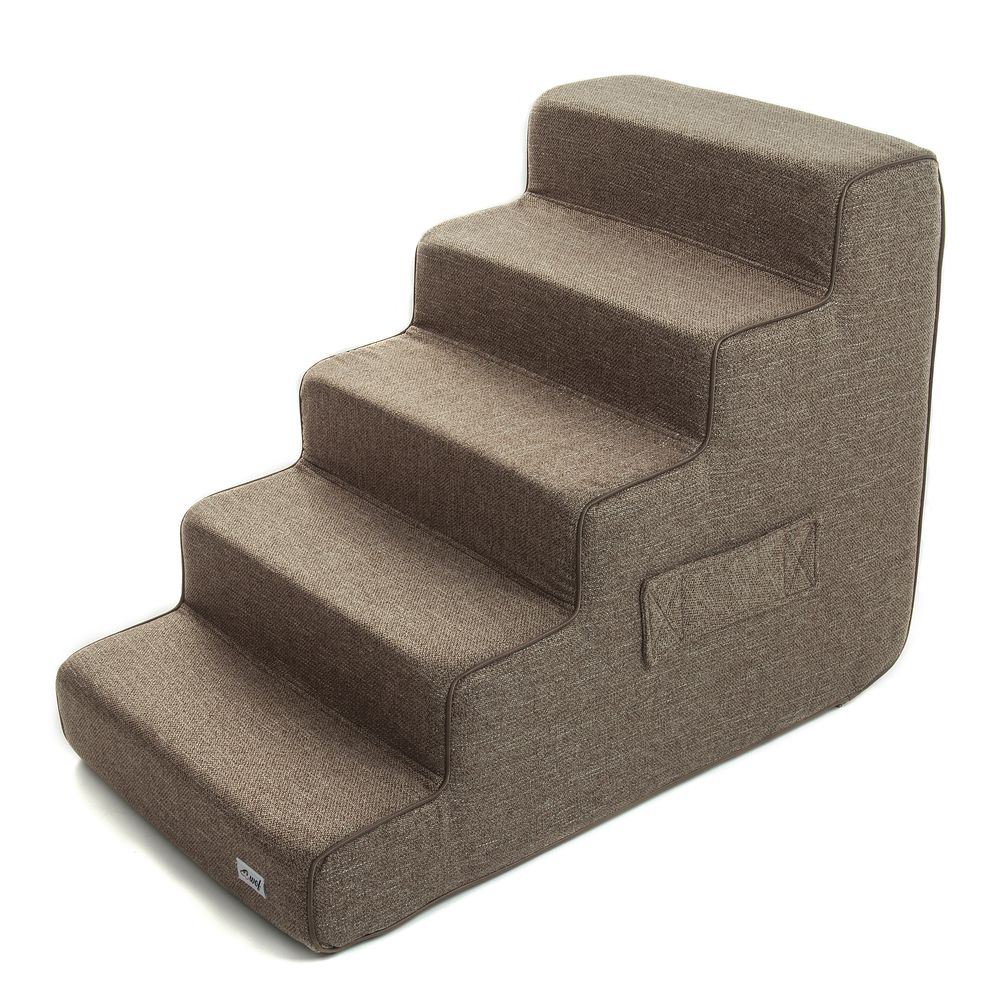 comprar escalera para perro 5 escalones marron jaspeado comprar escalera para perro 5 escalones marron jaspeado