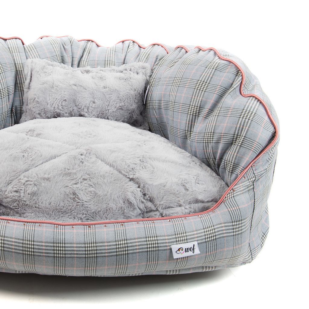 comprar cama oval gris lineas cojin gris pelo corto detalle comprar cama oval gris lineas cojin gris pelo corto detalle