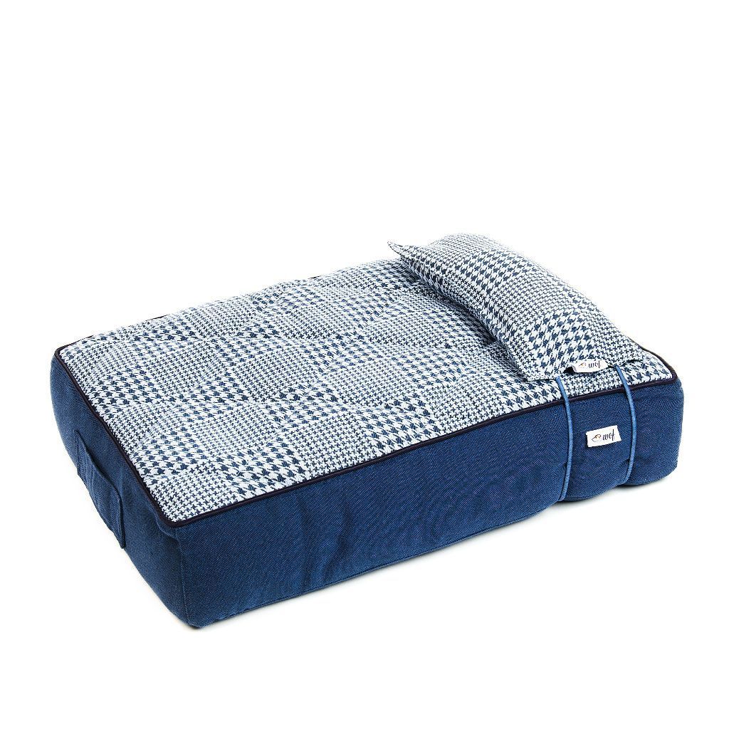 colchon azul oscuro pata de gallo colchon azul oscuro pata de gallo