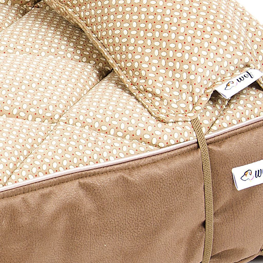 colchon marron elipses puntos detalle colchon marron elipses puntos detalle