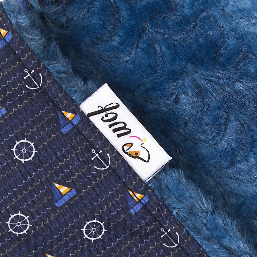 comprar manta azul marino motivos marineros detalle comprar manta azul marino motivos marineros detalle