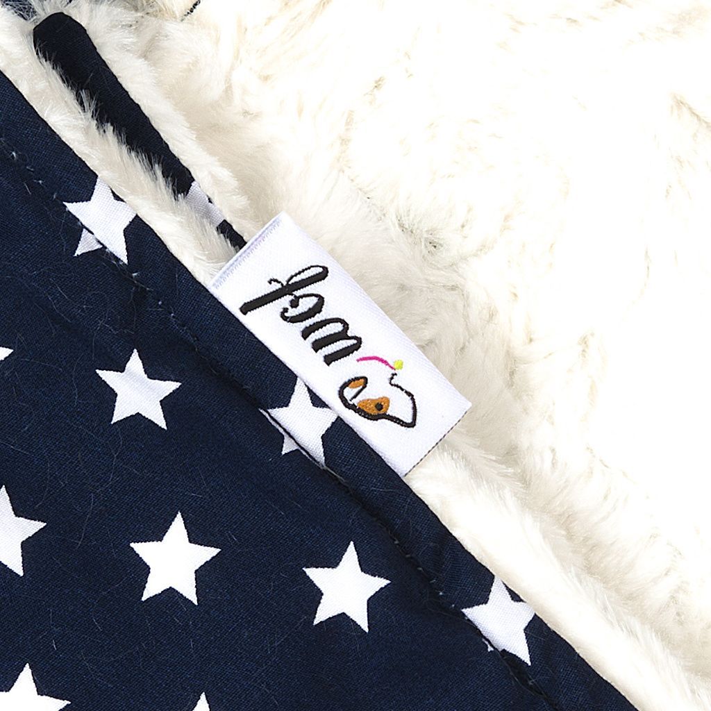 comprar manta azulmarino estrella pelo corto blanco detalle comprar manta azulmarino estrella pelo corto blanco detalle