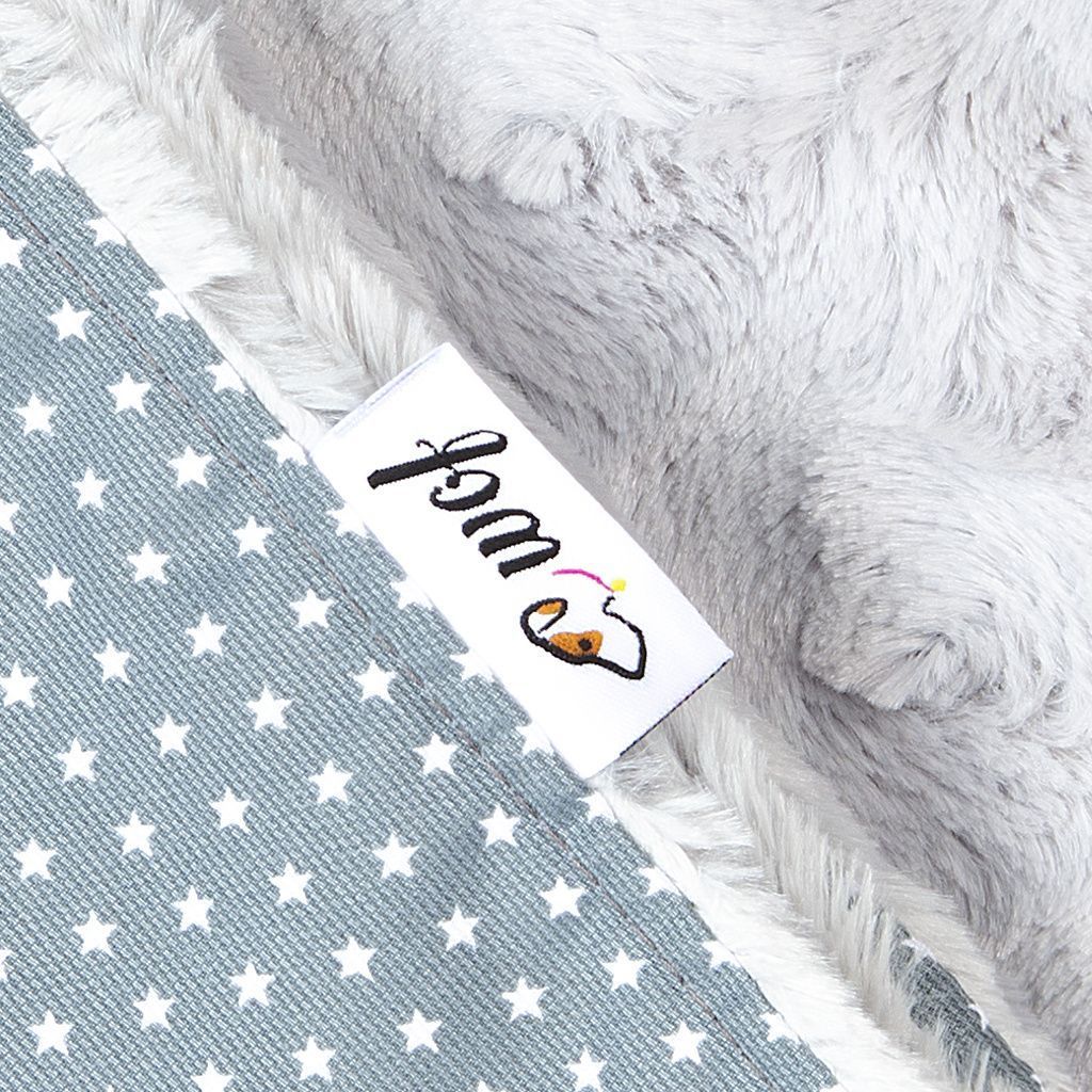 comprar manta gris estrellitas pelo corto gris detalle comprar manta gris estrellitas pelo corto gris detalle
