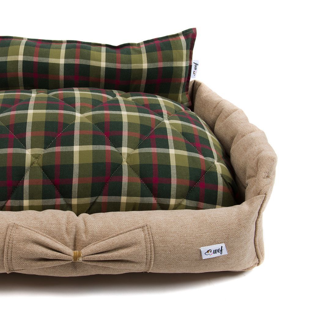 comprar cama basic beige cojin cuadros verdes detalle comprar cama basic beige cojin cuadros verdes detalle