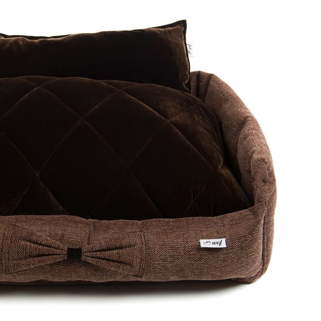 comprar cama basic marron cojin marron oscuro detalle comprar cama basic marron cojin marron oscuro detalle