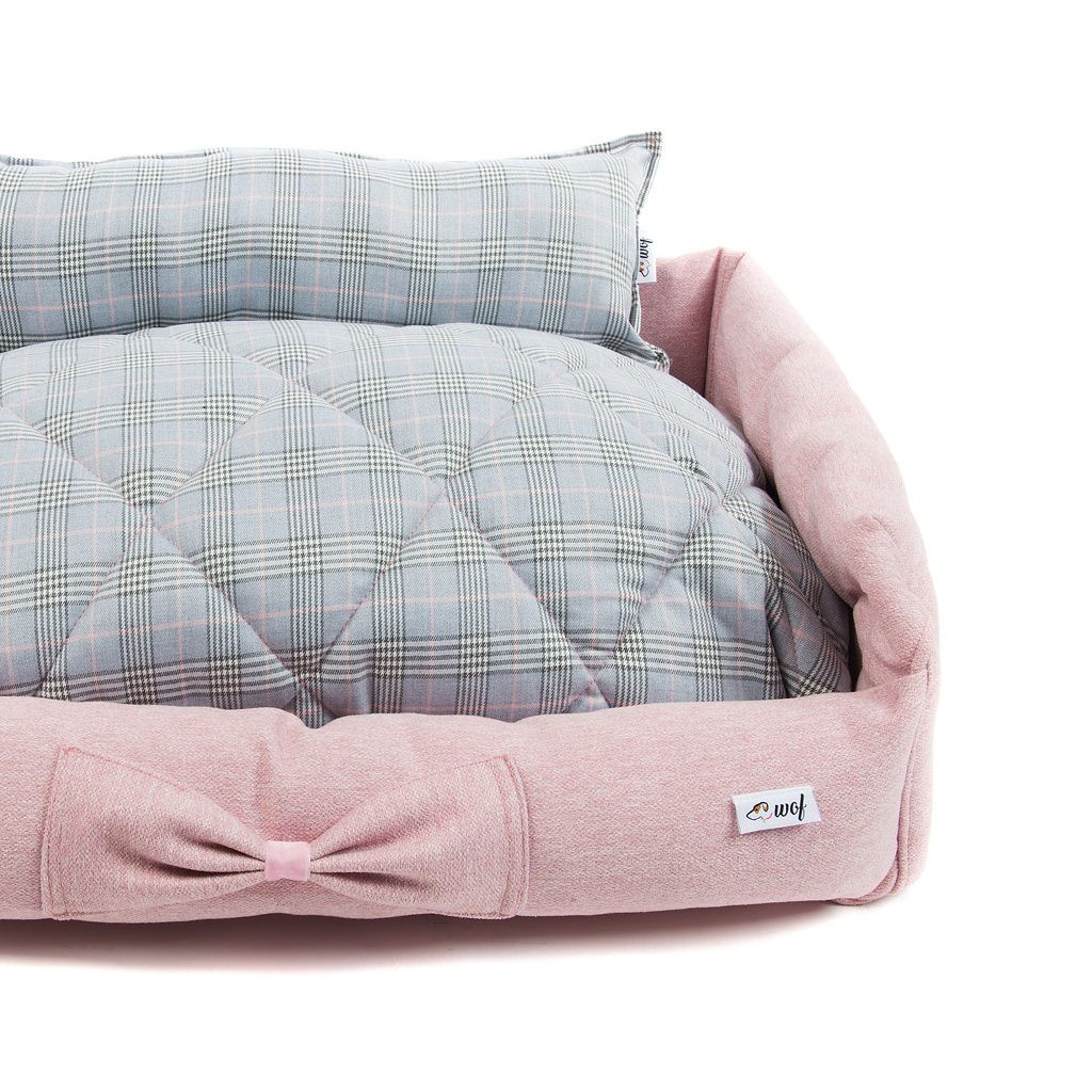 comprar cama basic rosa cojin gris rayas detalle comprar cama basic rosa cojin gris rayas detalle