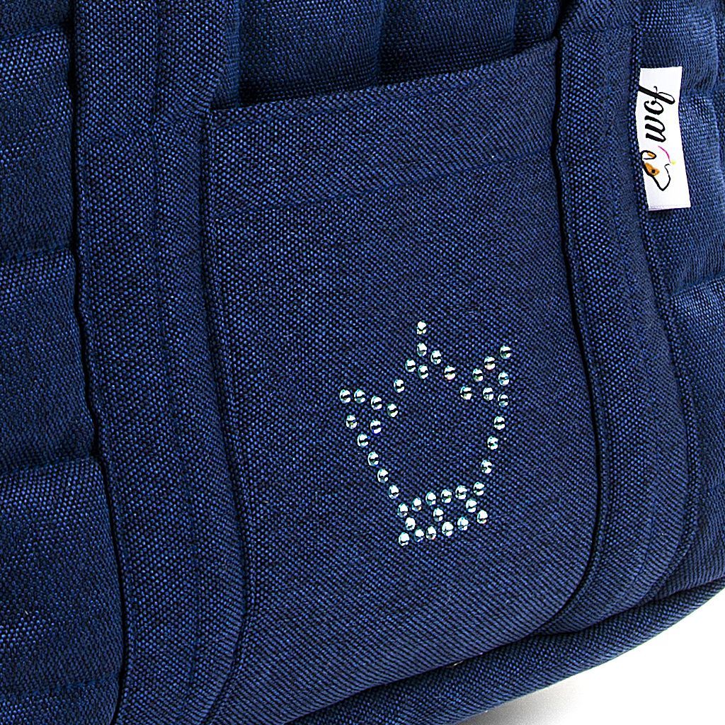 comprar bolso doble tapa azul marino forro corazones detalle2 comprar bolso doble tapa azul marino forro corazones detalle2