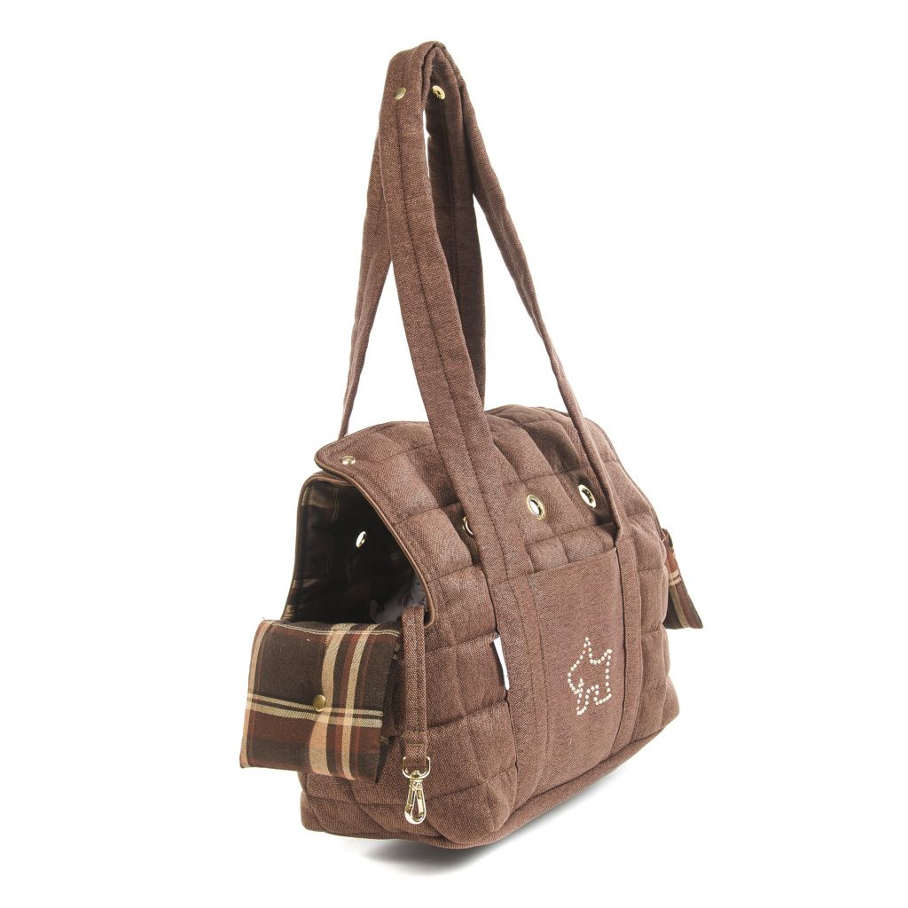 comprar bolso doble tapa marron forro cuadros comprar bolso doble tapa marron forro cuadros