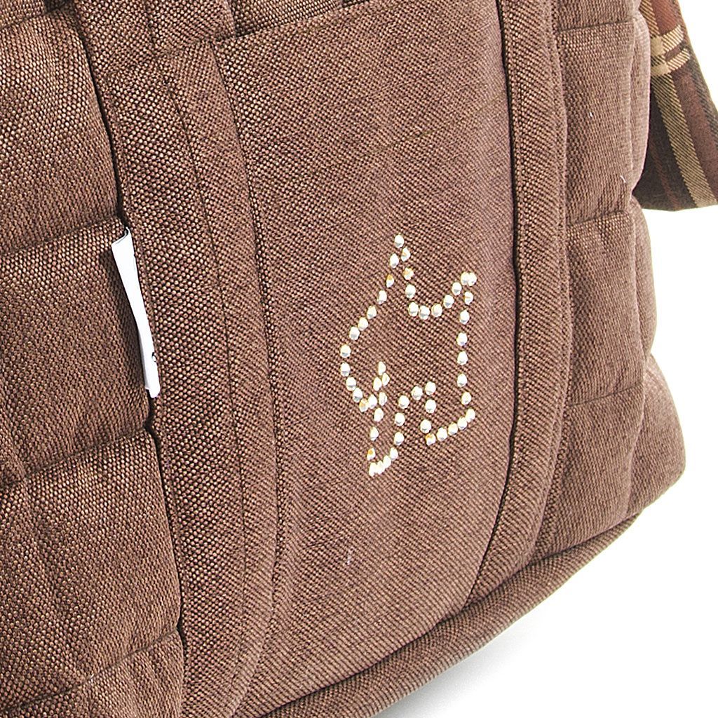 comprar bolso doble tapa marron forro cuadros detalle2 comprar bolso doble tapa marron forro cuadros detalle2