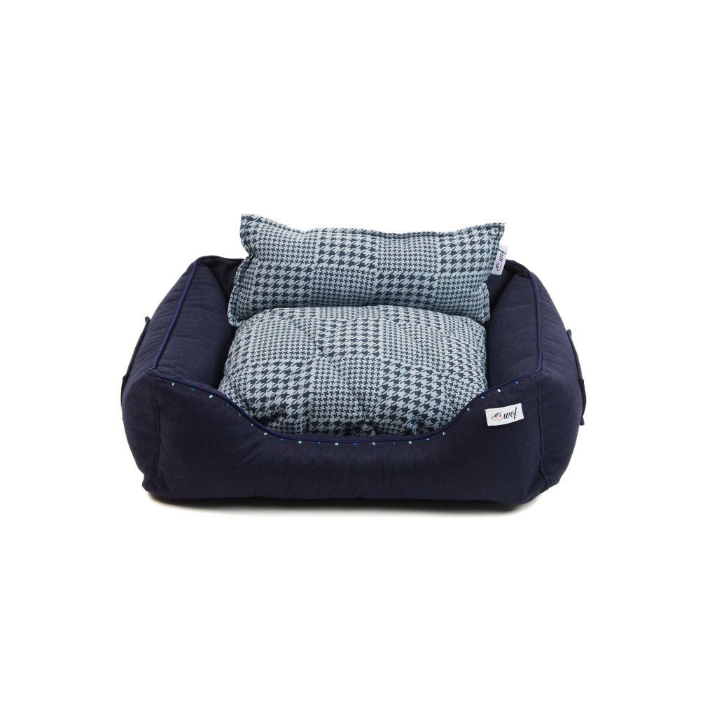 comprar cama classic azul oscuro pata de gallo comprar cama classic azul oscuro pata de gallo