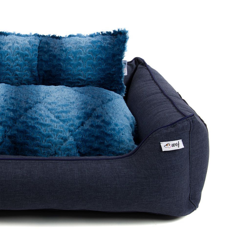 comprar cama classic azul oscuro pelo corto tonos azules detalle comprar cama classic azul oscuro pelo corto tonos azules detalle