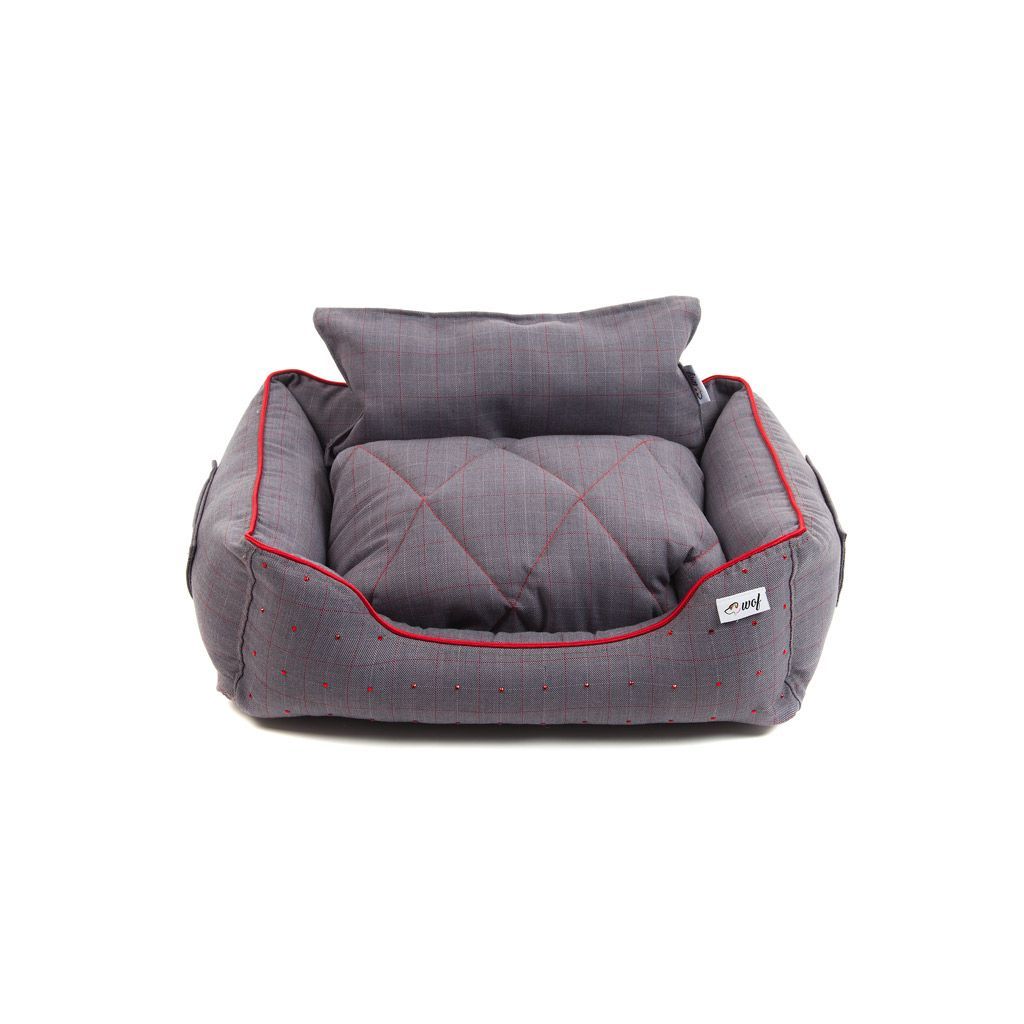 comprar cama classic gris lineas rojas comprar cama classic gris lineas rojas
