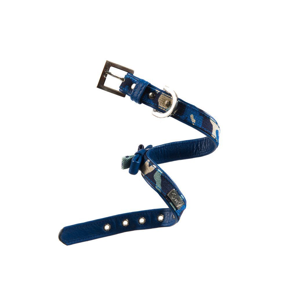 collar azul camuflaje lazo collar azul camuflaje lazo