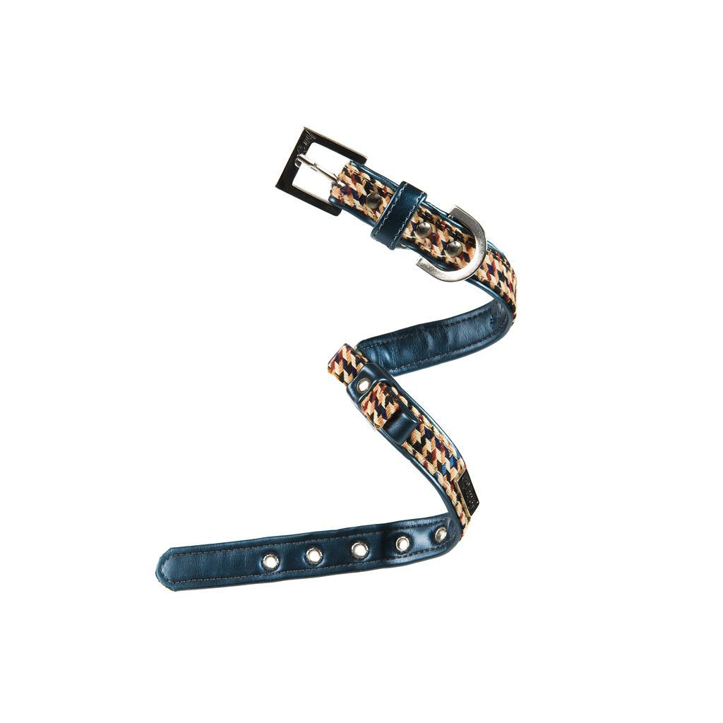 comprar collar perro azul pata gallo lazo comprar collar perro azul pata gallo lazo