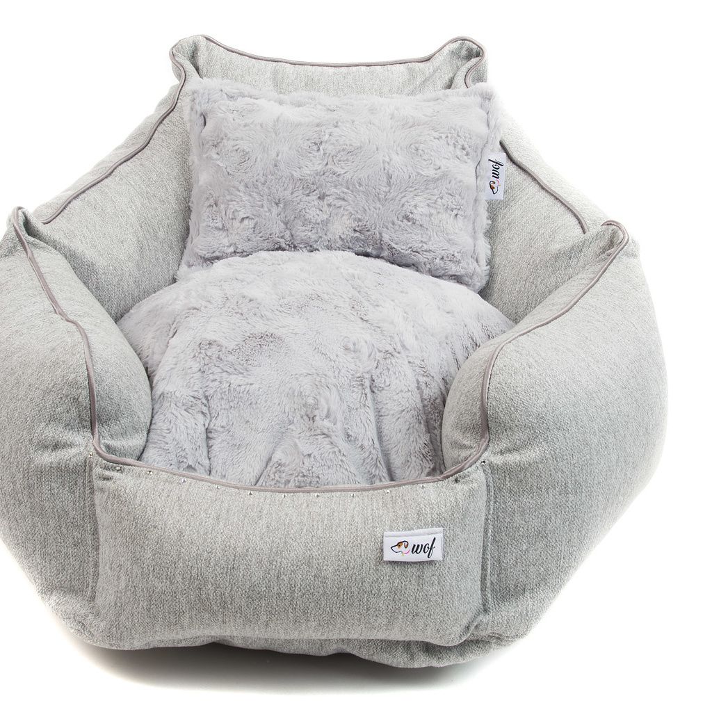 comprar cama hexofi gris claro cojin pelo corto detalle comprar cama hexofi gris claro cojin pelo corto detalle