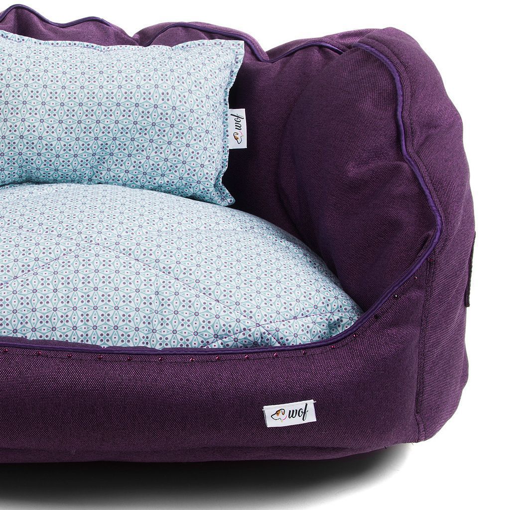 comprar cama oval lila cojin motivos geometricos detalle comprar cama oval lila cojin motivos geometricos detalle