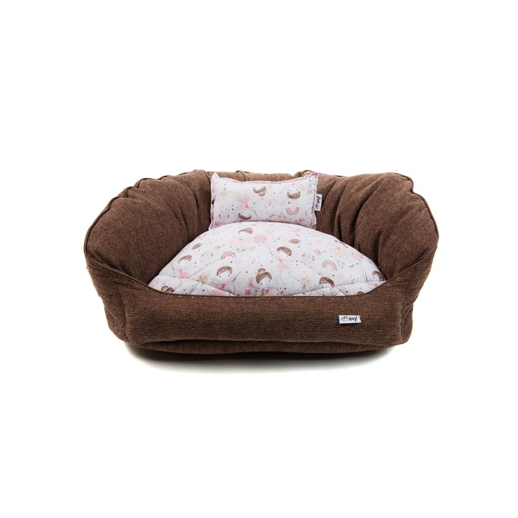 comprar cama oval marron chocolate cojin motivos infantiles comprar cama oval marron chocolate cojin motivos infantiles