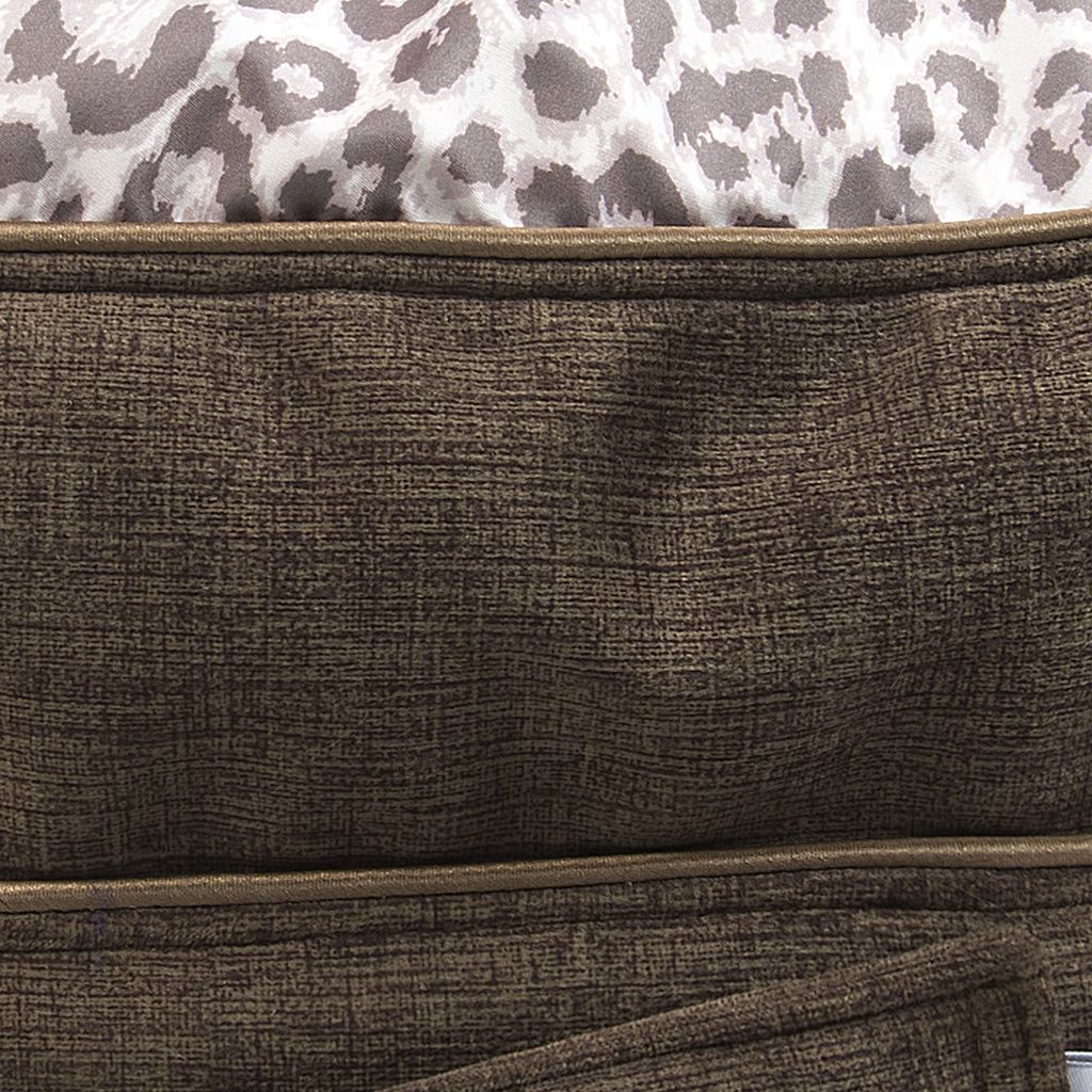 comprar puff marron animal print detalle comprar puff marron animal print detalle
