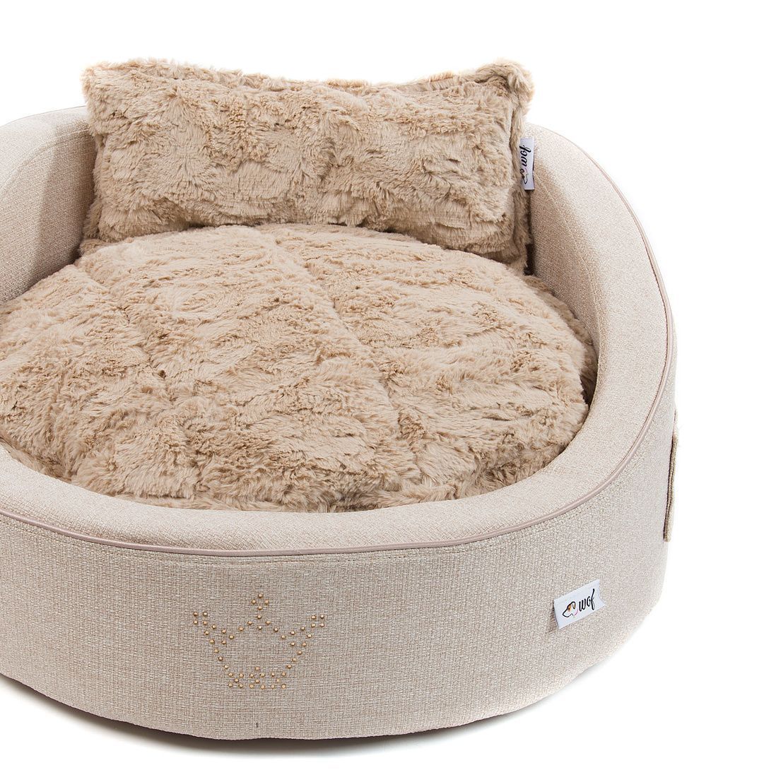 comprar cama rouni beige cojin pelo corto beige detalle comprar cama rouni beige cojin pelo corto beige detalle