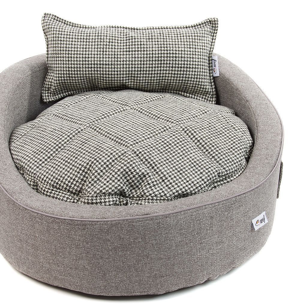 comprar cama rouni gris cojin pata de gallo detalle comprar cama rouni gris cojin pata de gallo detalle