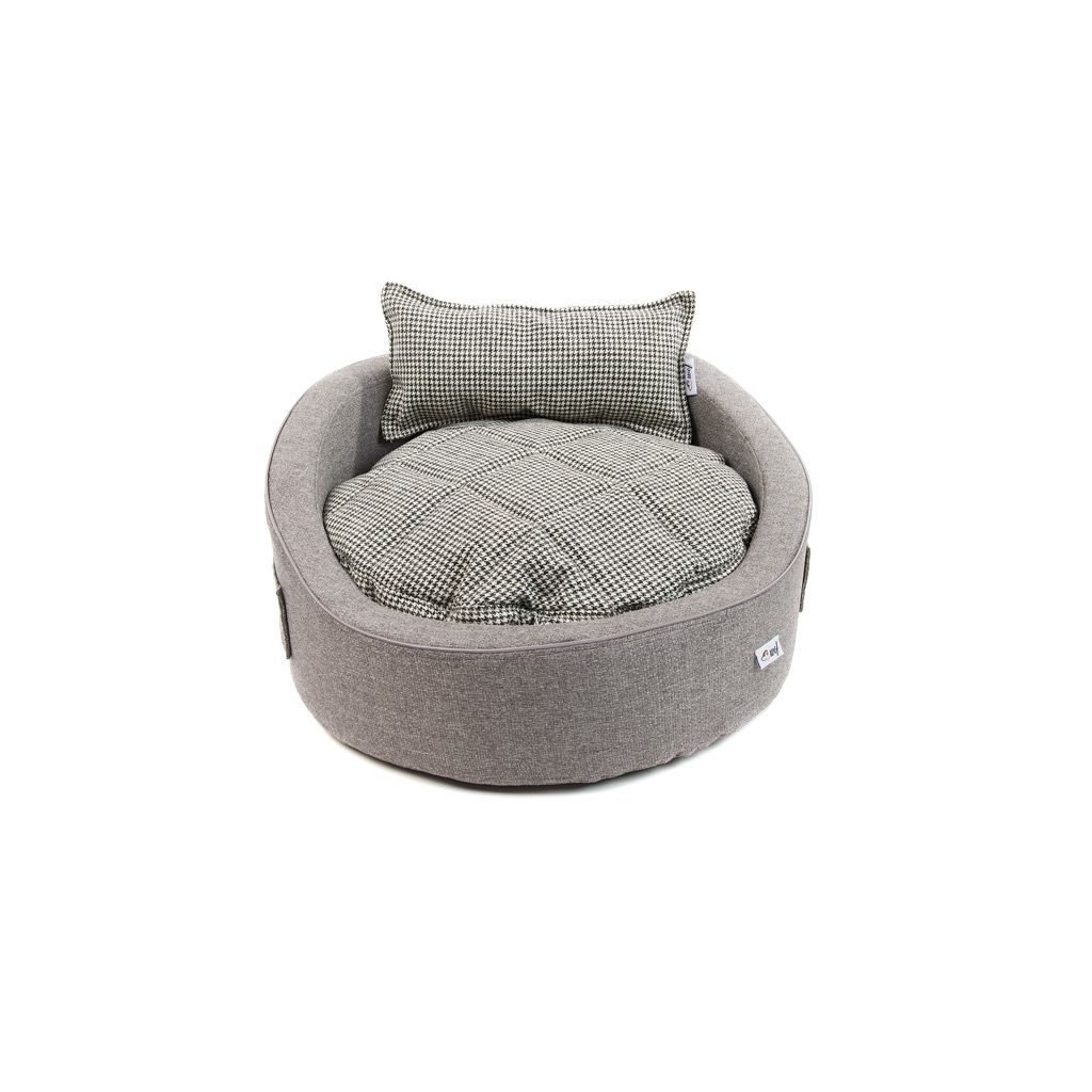 comprar cama rouni gris cojin pata de gallo comprar cama rouni gris cojin pata de gallo