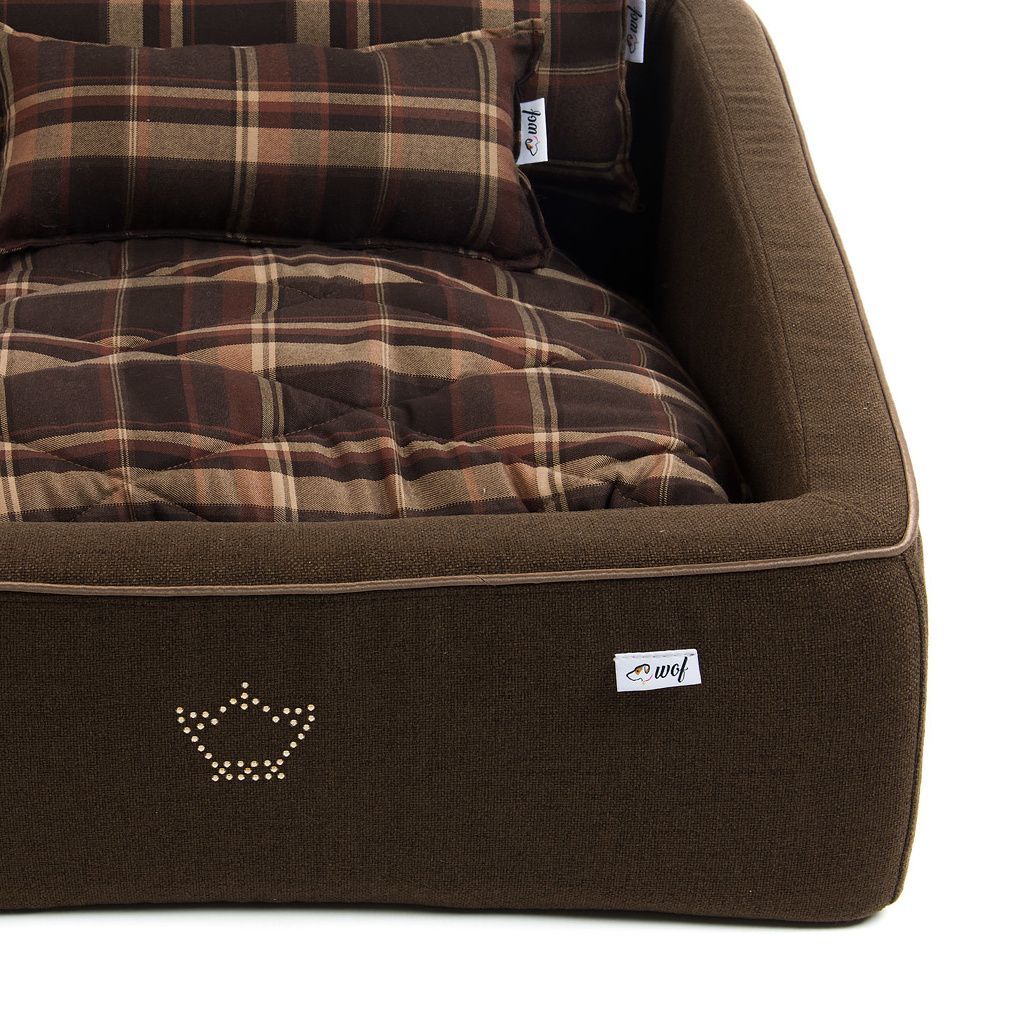 comprar cama tracua marron chocolate cojin cuadros marrones detalle comprar cama tracua marron chocolate cojin cuadros marrones detalle