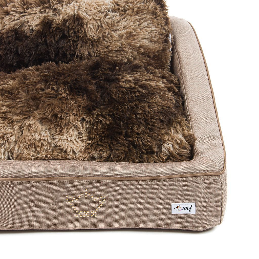 comprar cama tracua marron cojin pelo largo detalle comprar cama tracua marron cojin pelo largo detalle