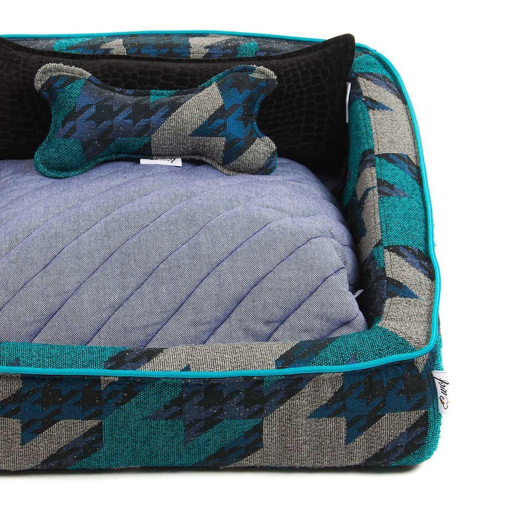 comprar cama tracua motivos geometricos cojin azul detalle comprar cama tracua motivos geometricos cojin azul detalle