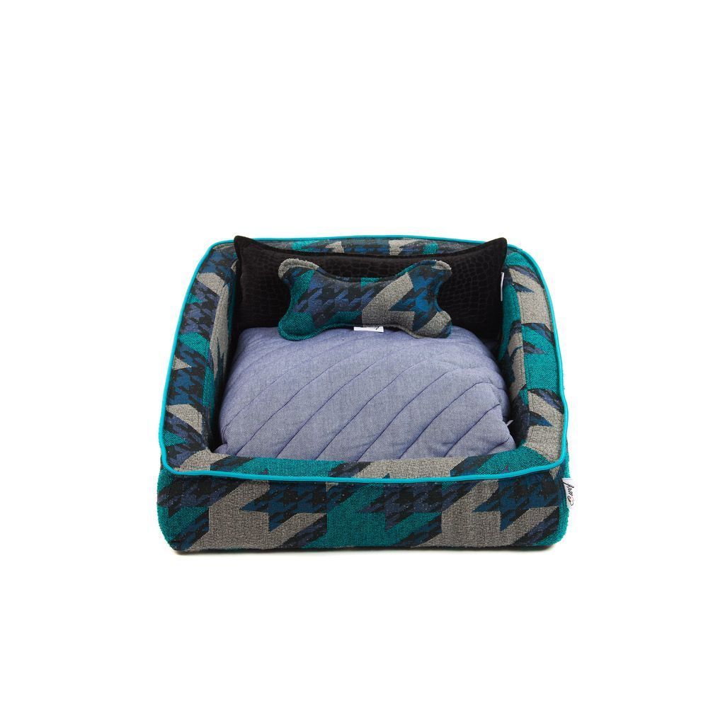 comprar cama tracua motivos geometricos cojin azul comprar cama tracua motivos geometricos cojin azul