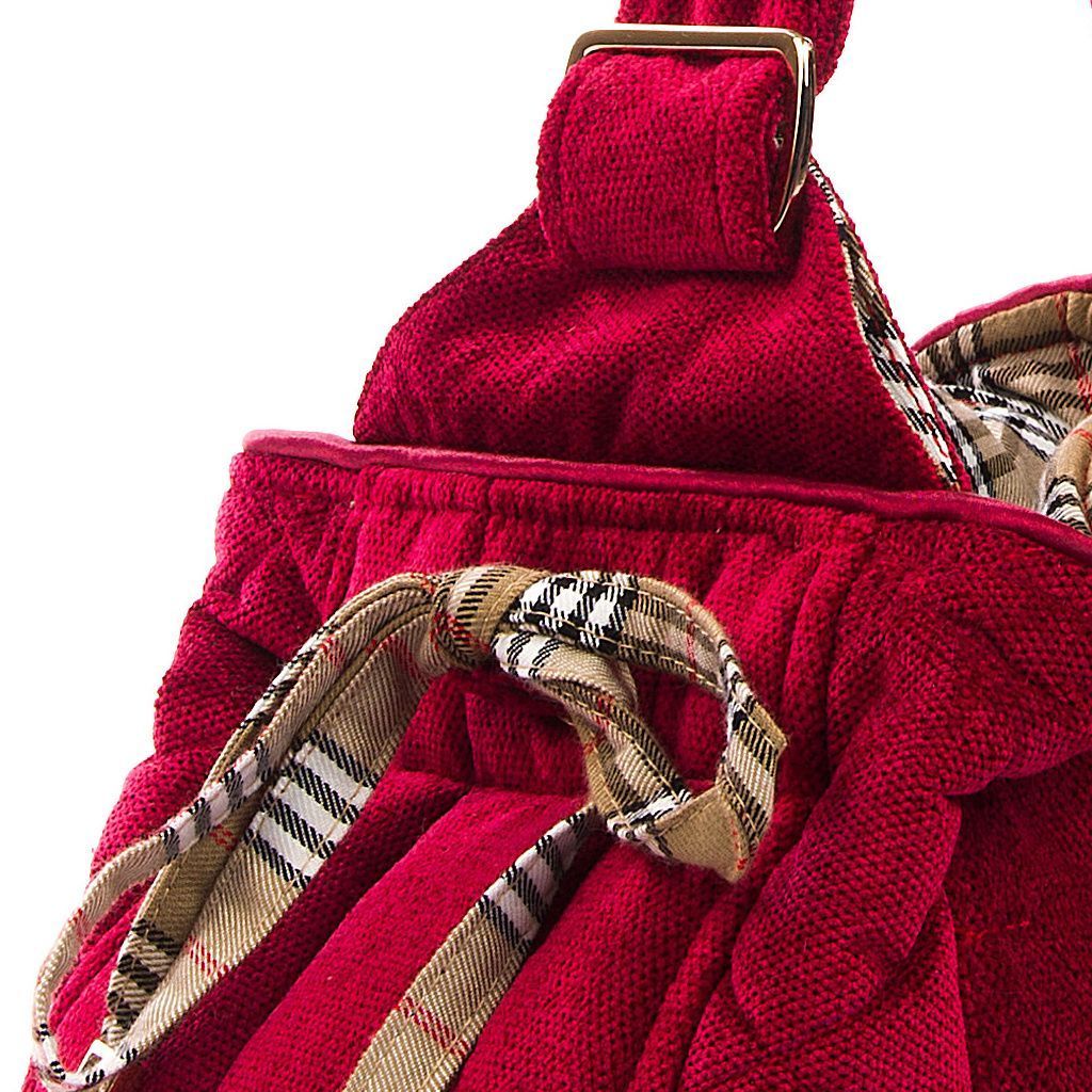 Bolso bandolera rojo con interior a cuadros cuadros beigedetalle 1 Bolso bandolera rojo con interior a cuadros cuadros beigedetalle 1