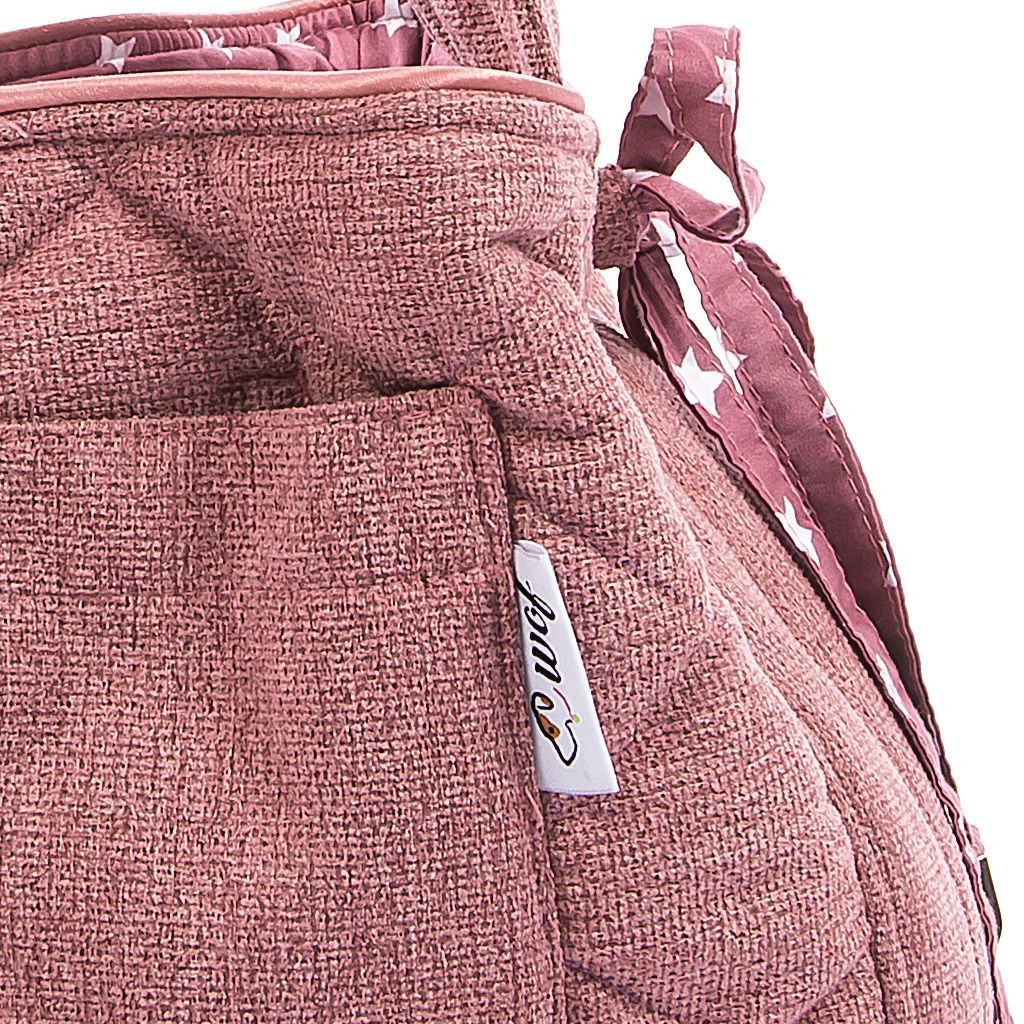 Bolso bandolera rosa coral con estrellas detalle 2 Bolso bandolera rosa coral con estrellas detalle 2