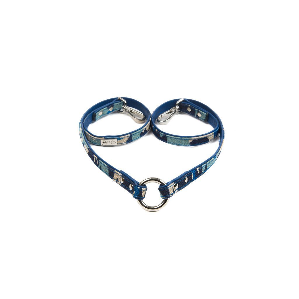 Ramal azul camuflaje para perro Ramal azul camuflaje para perro