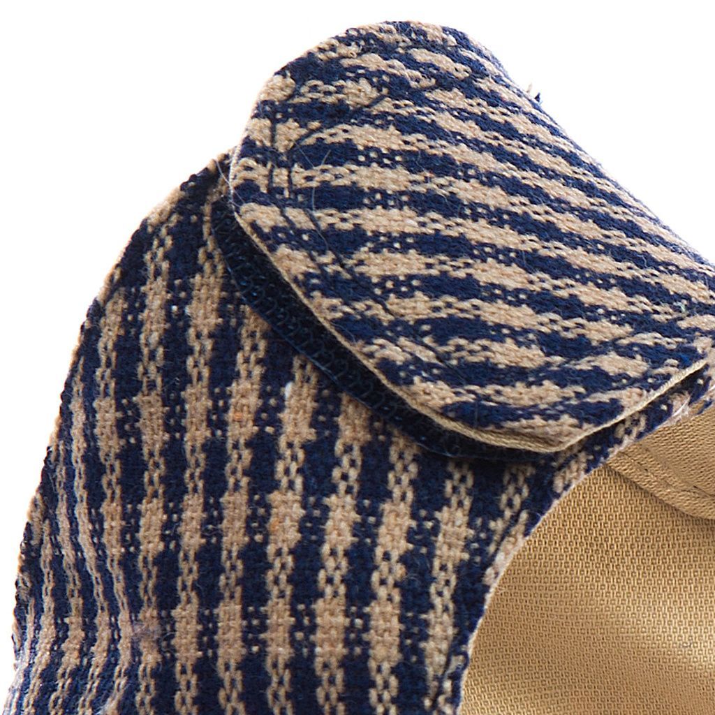 arnes textil a cuadritos azules y beige detalle 1 arnes textil a cuadritos azules y beige detalle 1