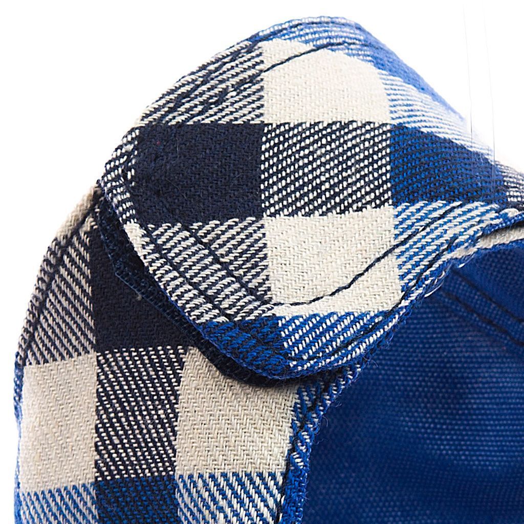 arnes textil a cuadros azules detalle 1 arnes textil a cuadros azules detalle 1