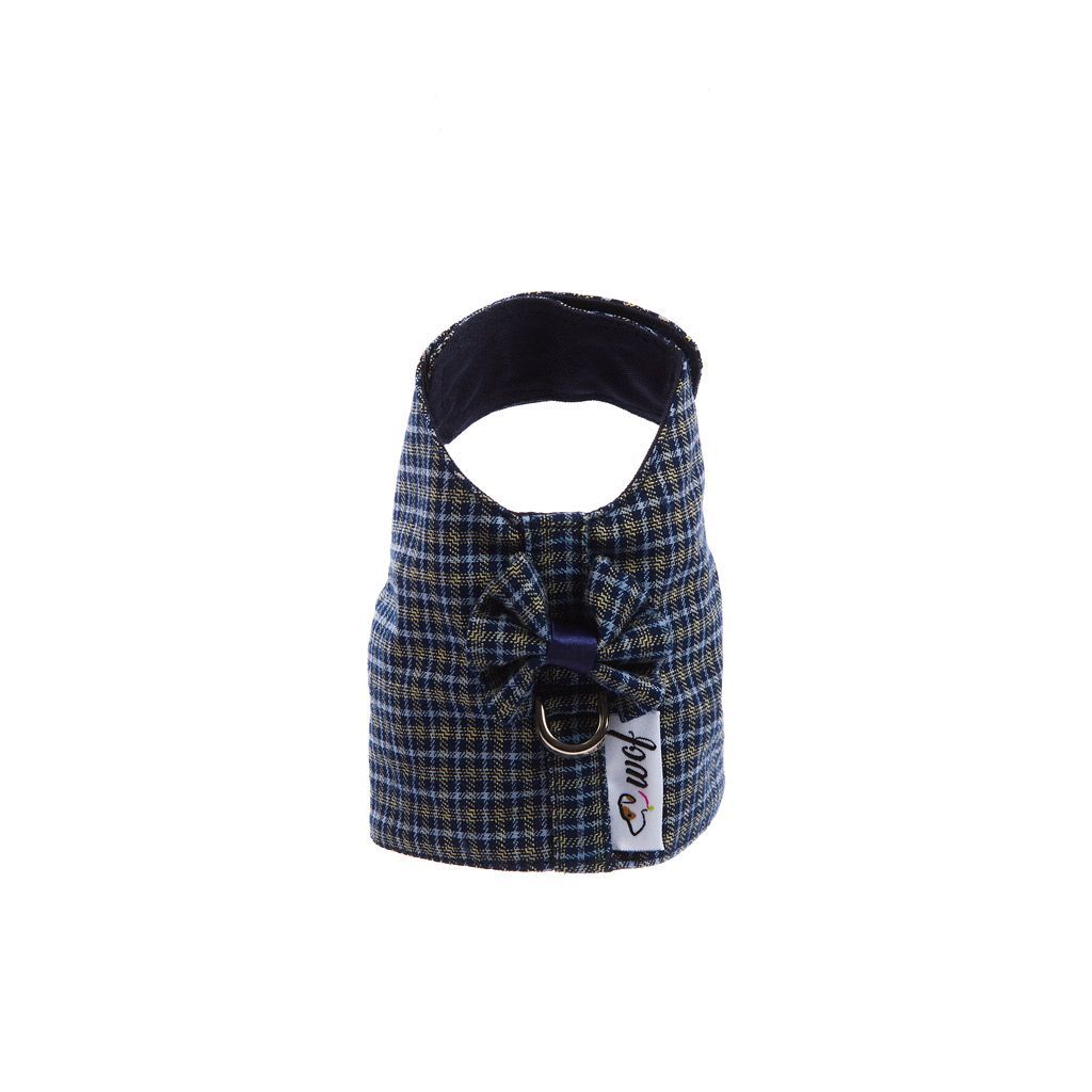 arnes textil azul a cuadros arnes textil azul a cuadros