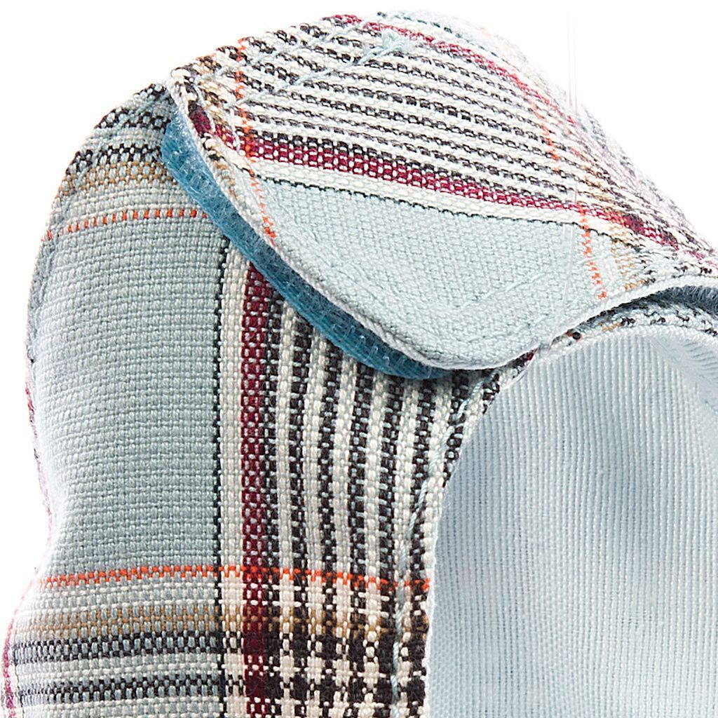 arnes textil azul celeste a cuadros detalle 1 arnes textil azul celeste a cuadros detalle 1