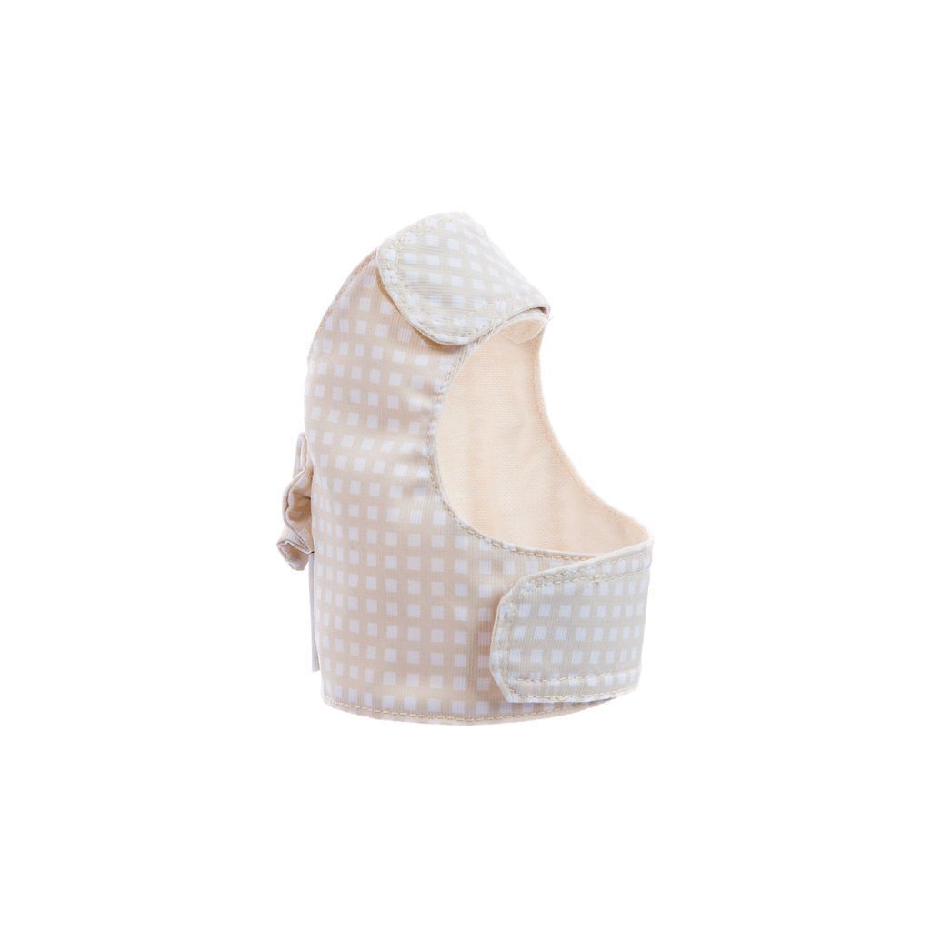 arnes textil beige a cuadros lado arnes textil beige a cuadros lado