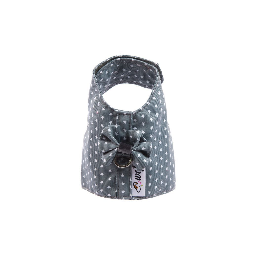 arnes textil gris estrellitas arnes textil gris estrellitas